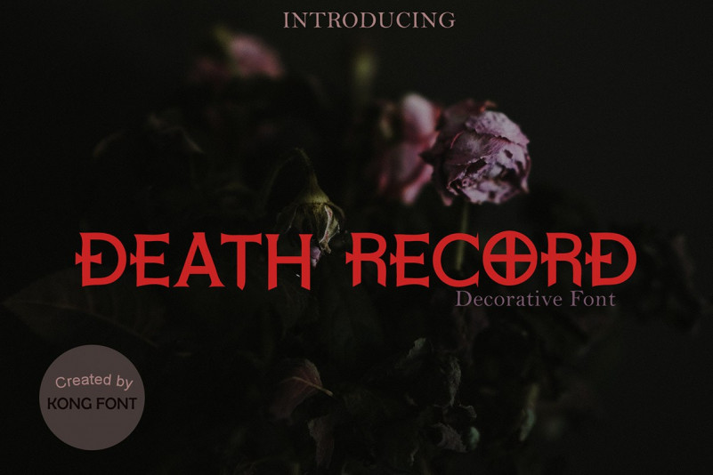 Death Record Font