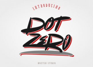 Dot Zero Font