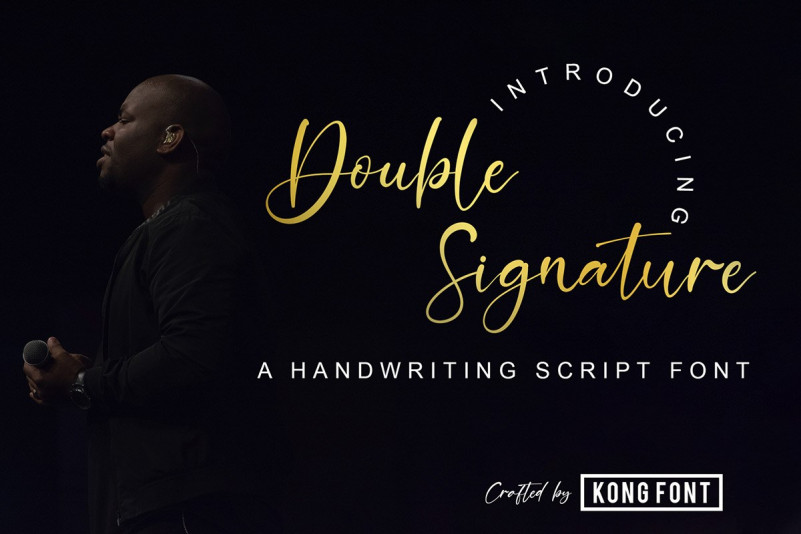 Double Signature Font