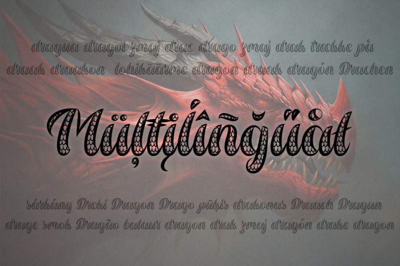 Dragon Wings Font