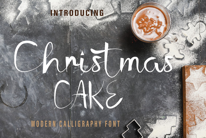 Chrismast Cake Font