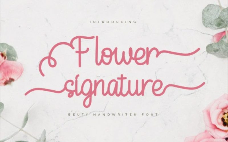 Flower Font