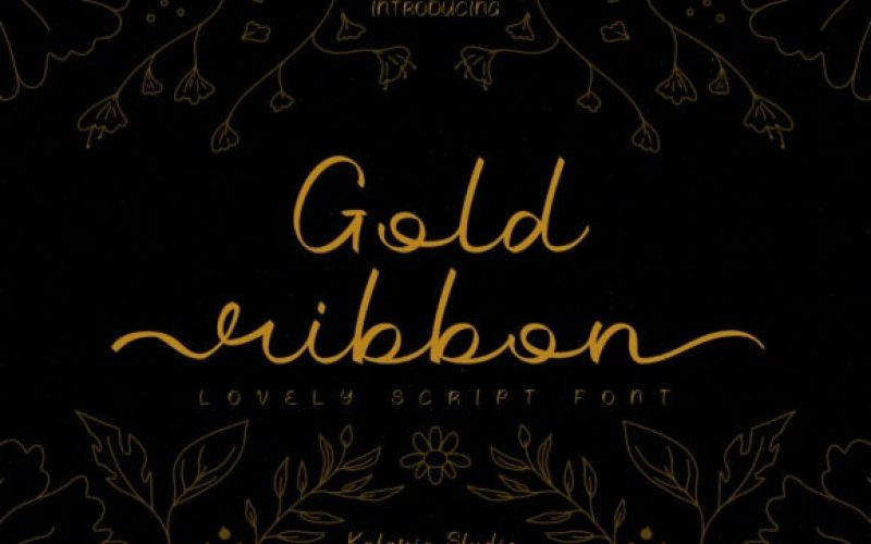 Gold Ribbon Font