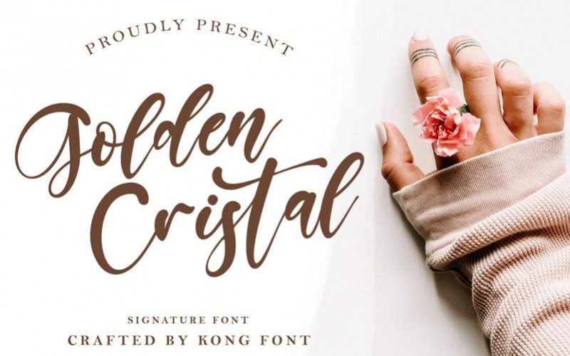 Golden Cristal Font