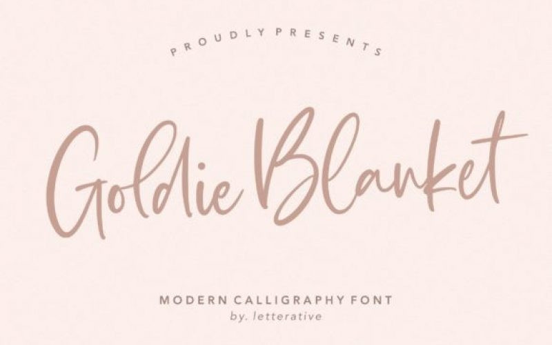 Goldie Blanket Font