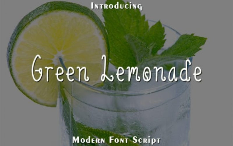 Green Lemonade Font