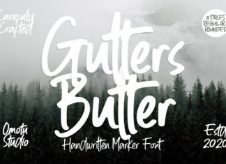 Gutters Butter Font