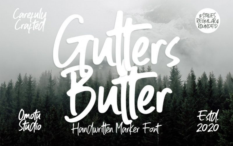 Gutters Butter Font