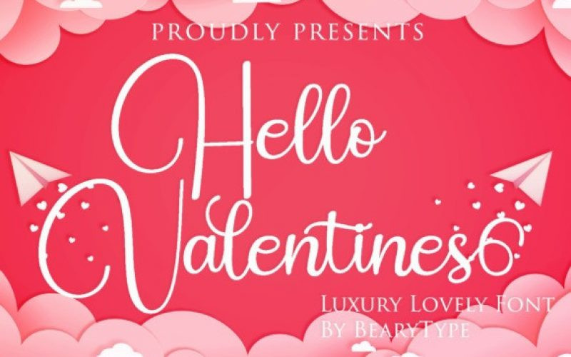 Hello Valentines Font