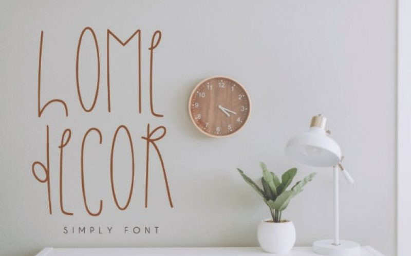 Home Decor Font