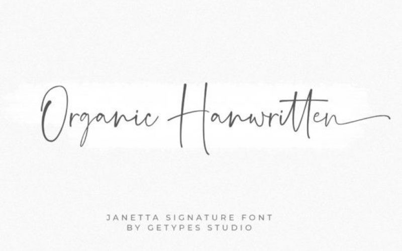 Janetta Signature Font