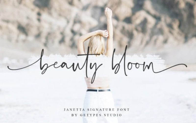 Janetta Signature Font