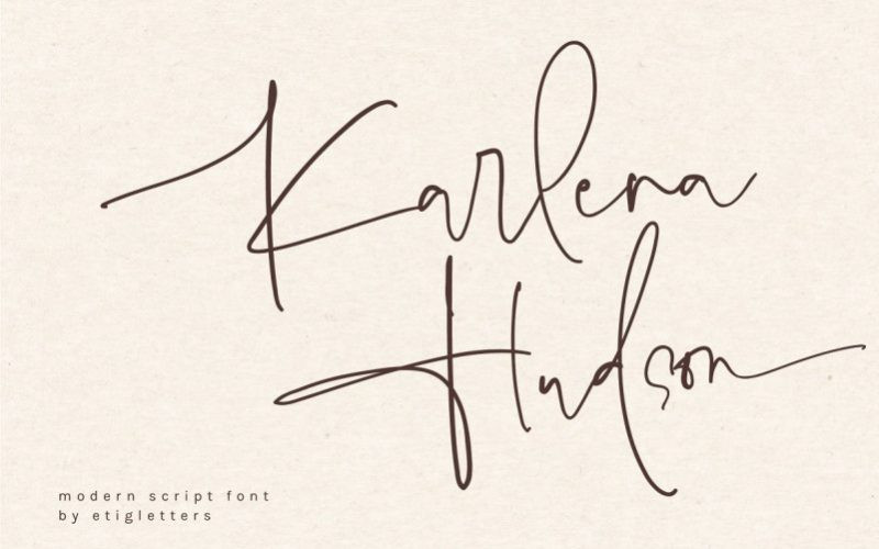 Karlena Hudson Font