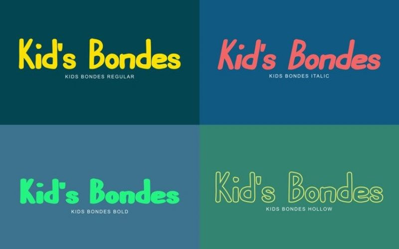 Kids Bondes Font