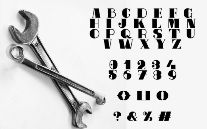 Metal Plate Font