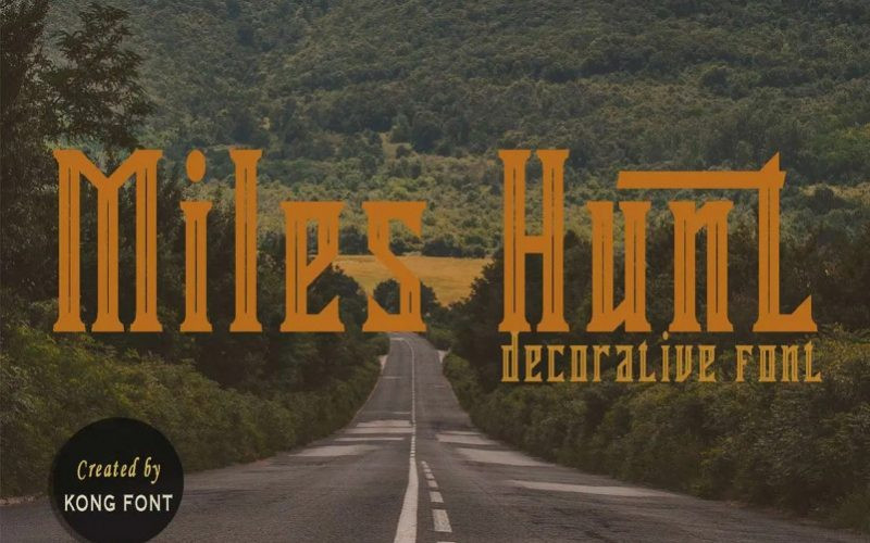 Miles Hunt Font