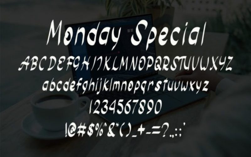 Monday Special Font