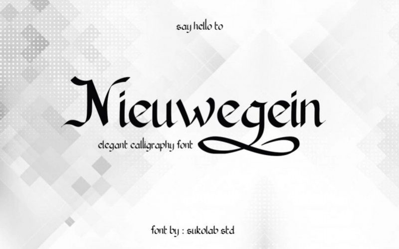 Nieuwegein Font