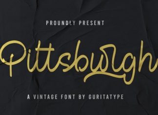 Pittsbutgh Font