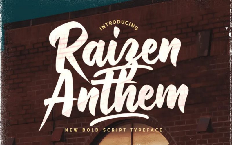 Raizen Anthem Font