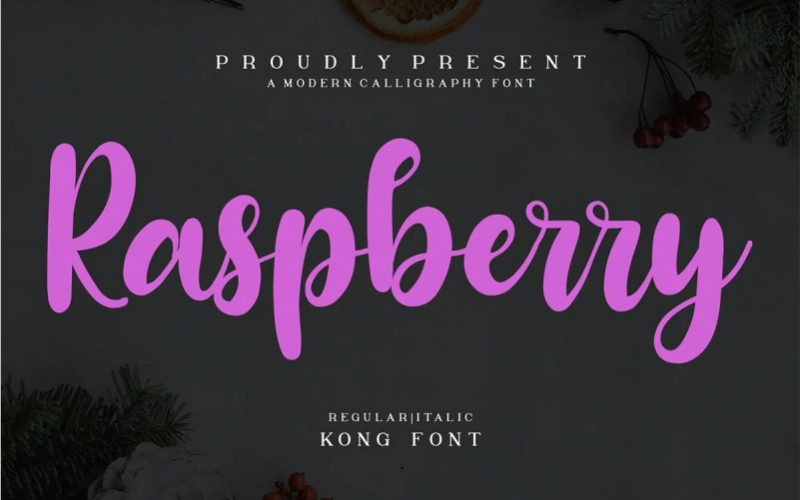 Raspberry Font