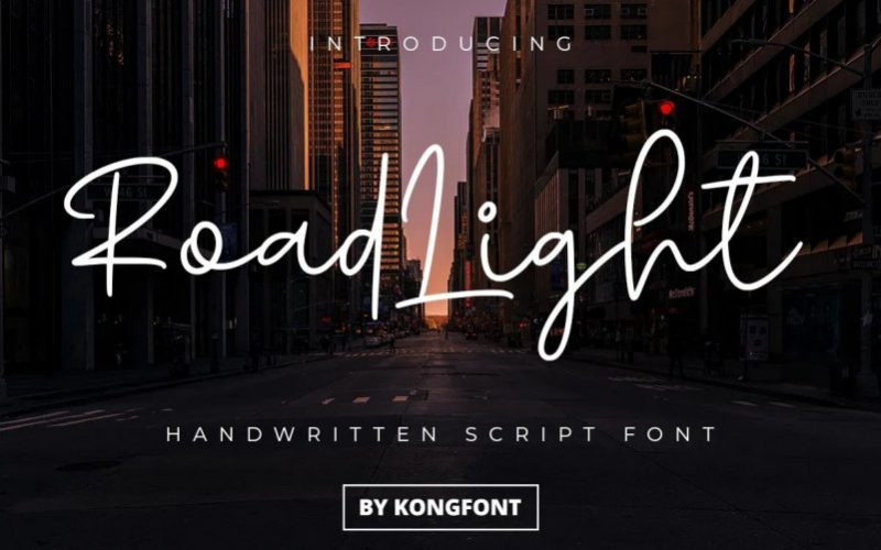 Road Light Font