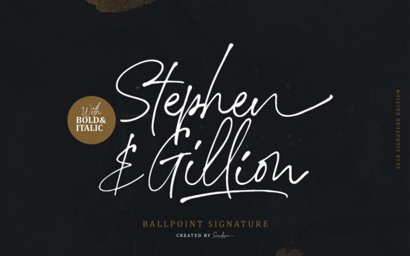 Stephen Gillion Font