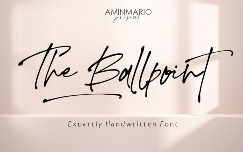 The Ballpoint Font