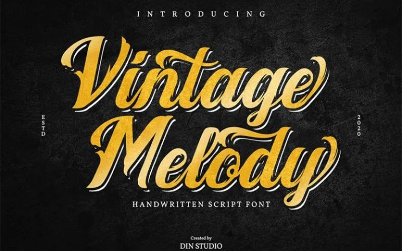 Vintage Melody Font