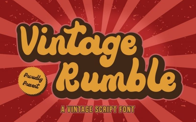 Vintage Rumble Font