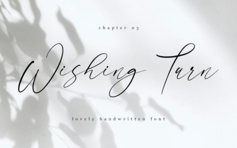 Wishing Turn Font