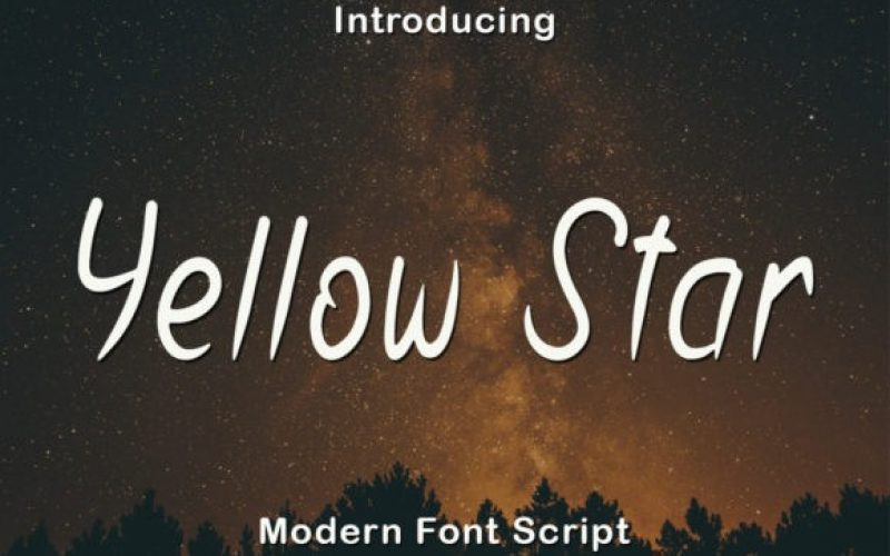 Yellow Star Font