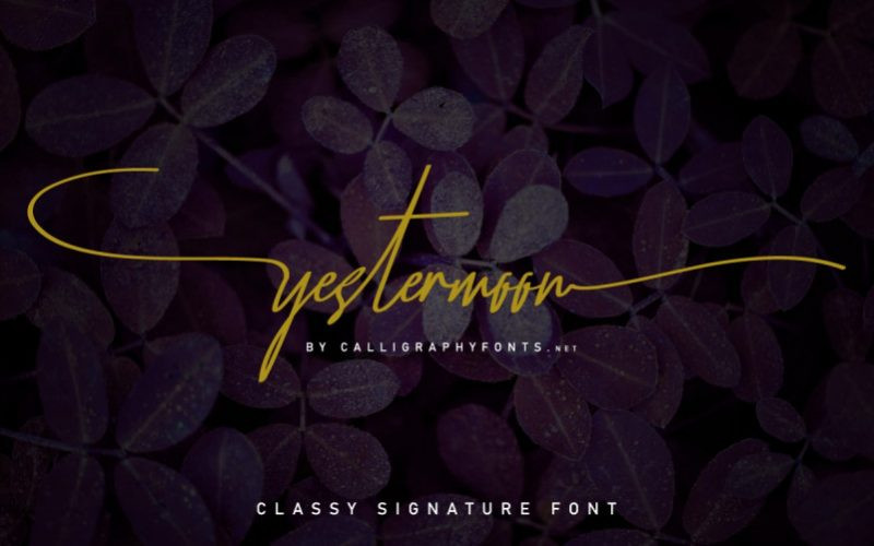 Yestermoon Font