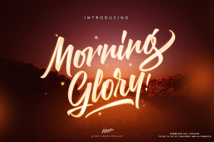 Morning Glory Font