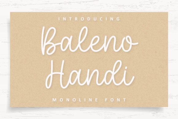 Baleno Handi Font