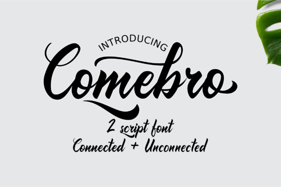 Comebro Unconnected Font