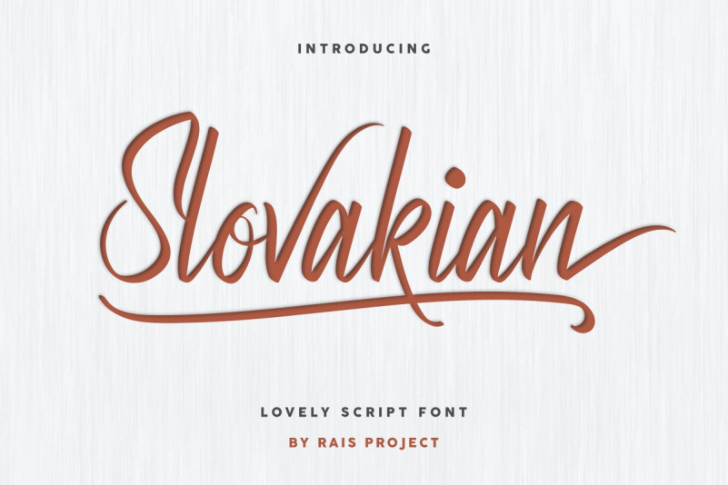 Slovakian Font