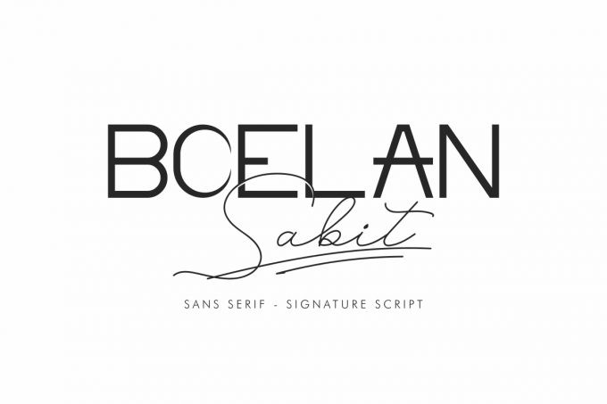 Boelan Sabit Font