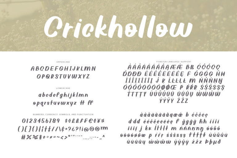 Crickhollow Font