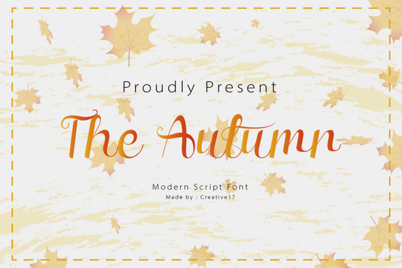 The Autumn Font