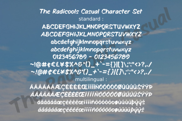 The Radicools Casual Font
