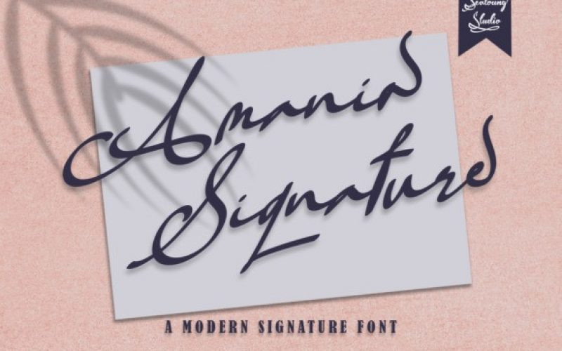 Amania Signature Font