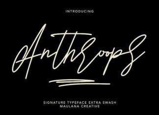 Anthroops Font