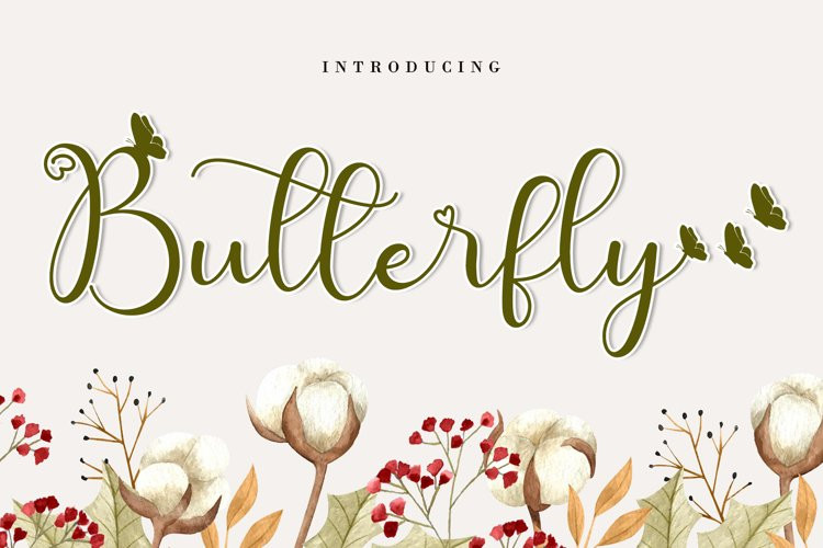 Cute Butterfly Font