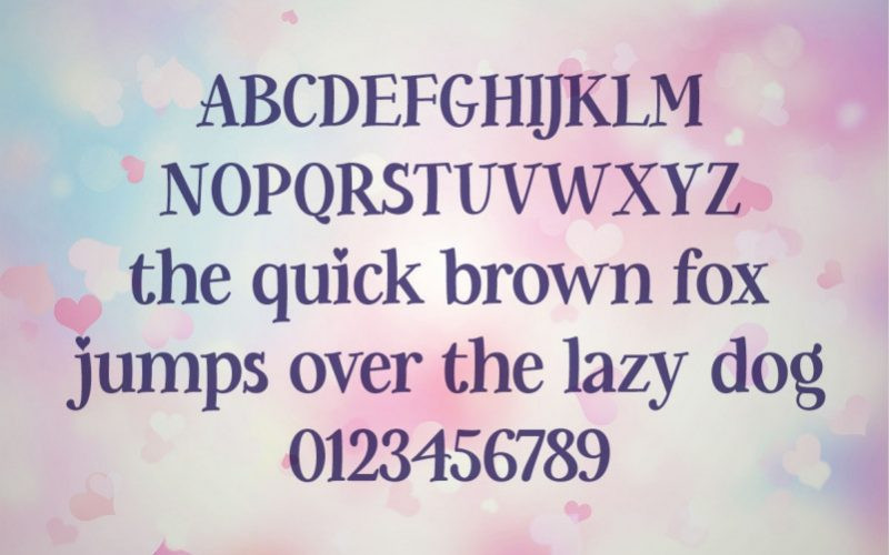 Be My Glittertine Font