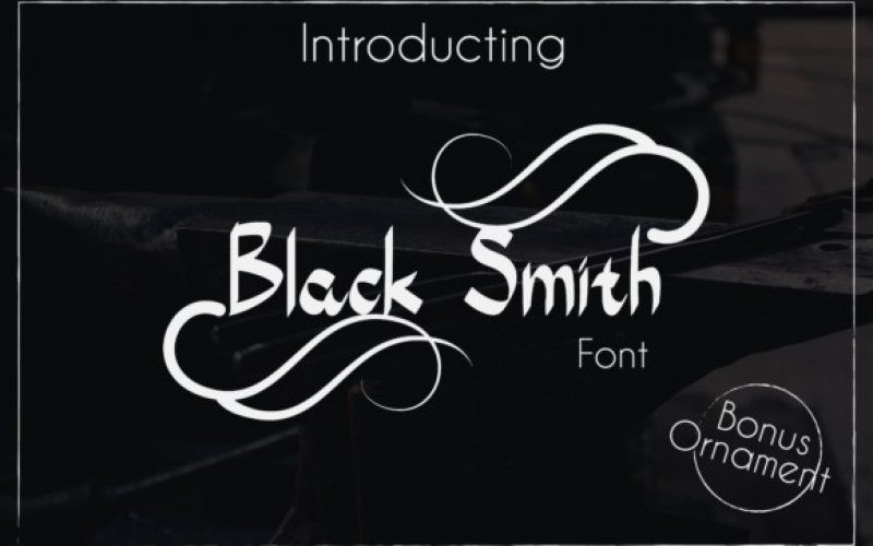 Black Smith Font