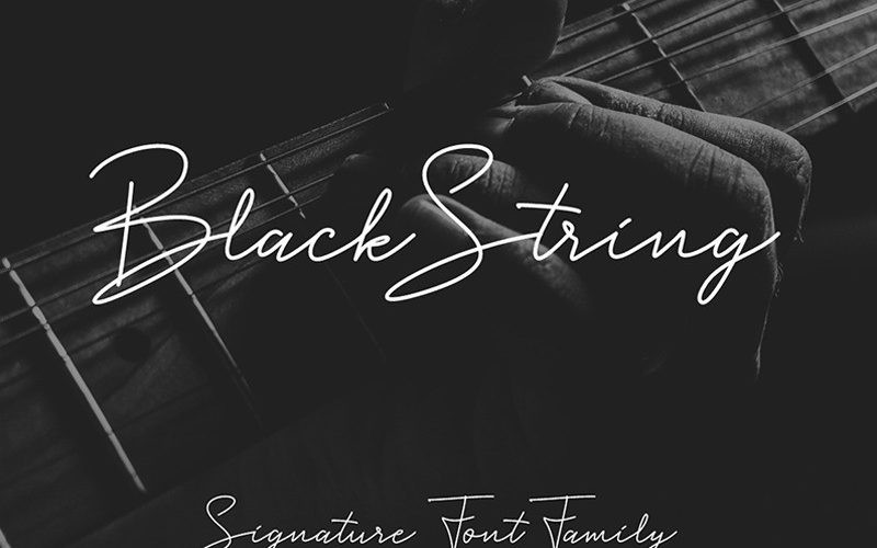 Black String Font