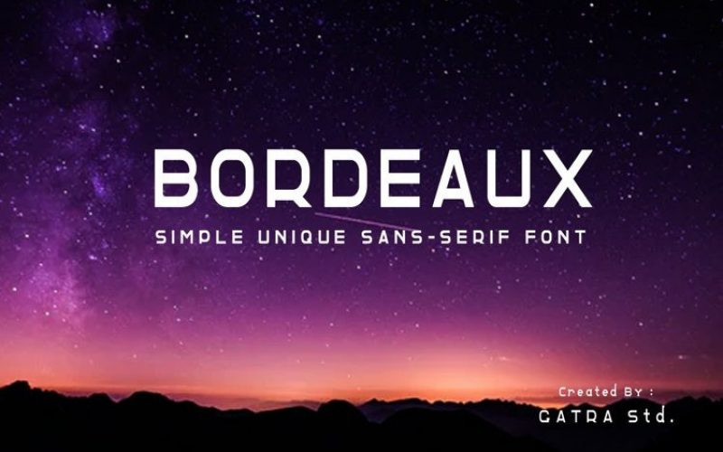 BORDEAUX Font