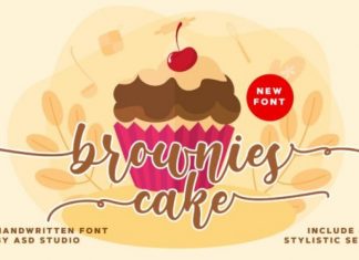 Brownies Cake Font