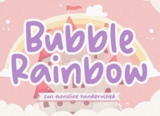 Bubble Rainbow Font
